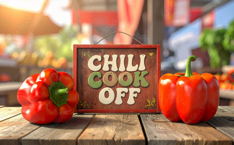 Chili cook-off event featuring chili tasting in Door County.